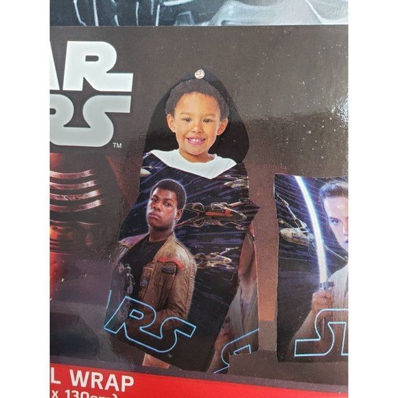 Disney Star Wars Cotton Hooded Towel Wrap‎ - Picture 2 of 8
